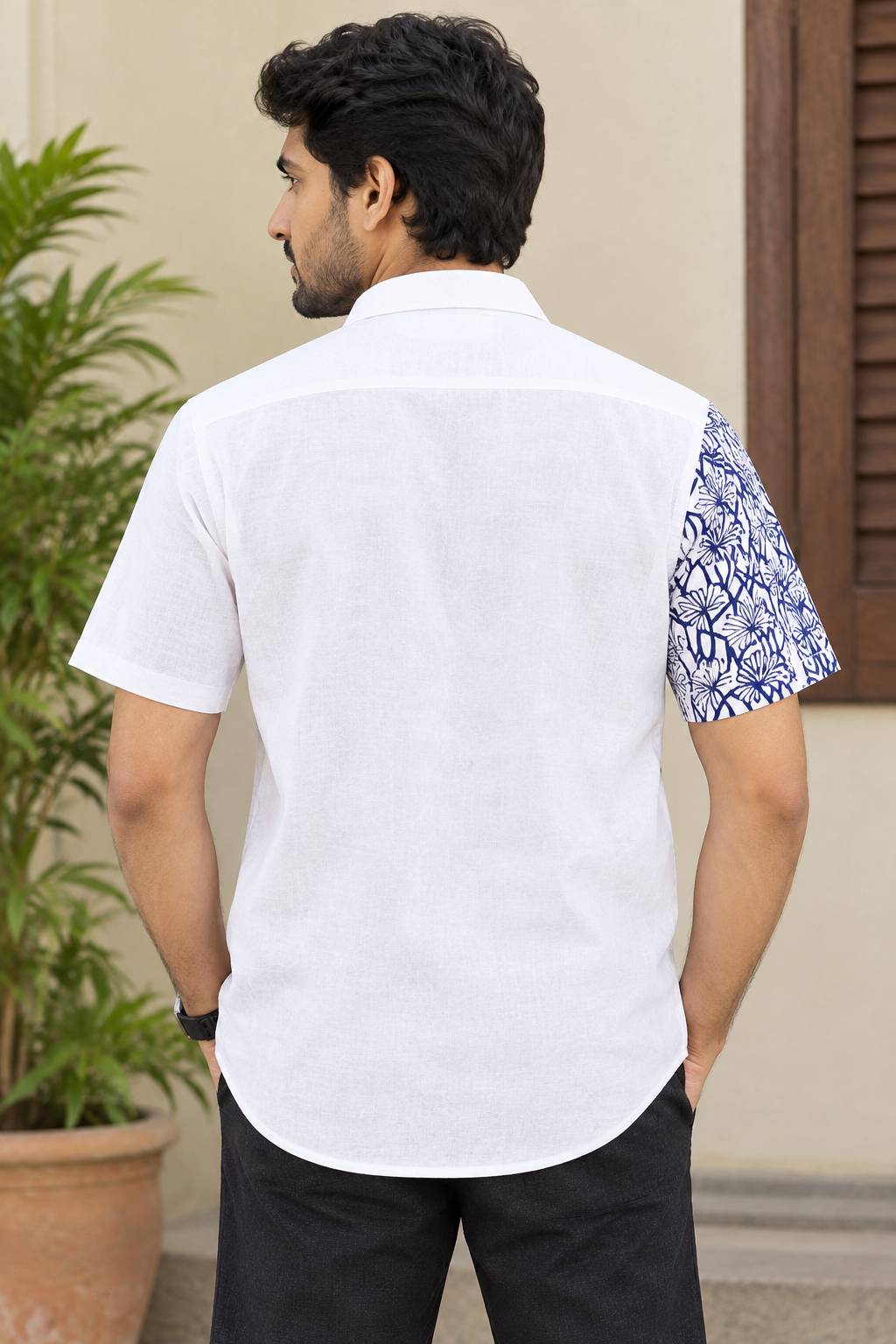 Cotton Block Shirt