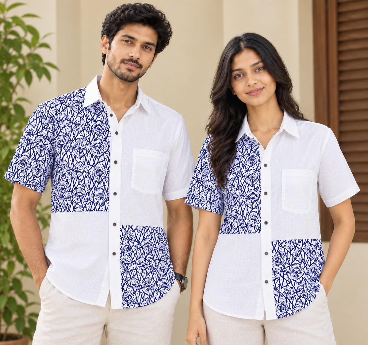 Cotton Block Shirt