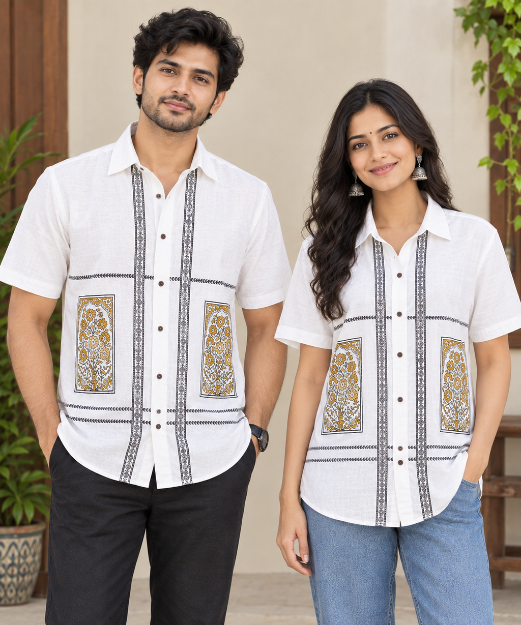 Cotton Block Shirt