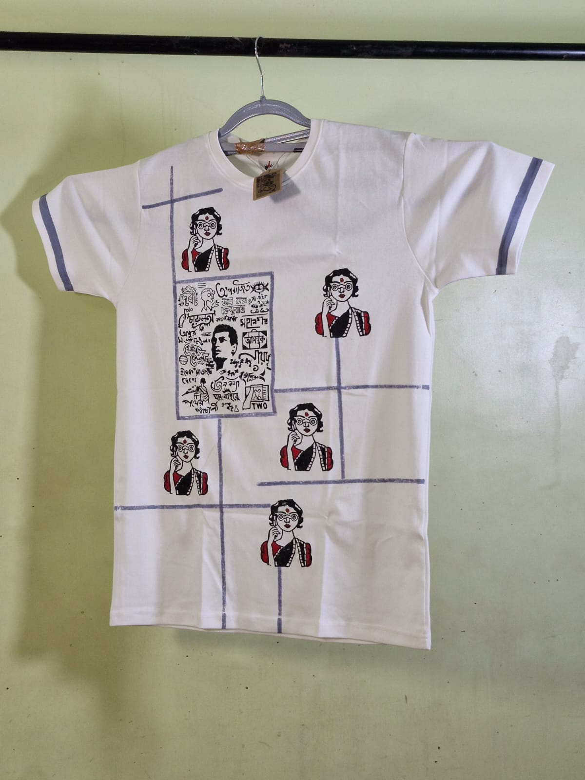 Cotton Block Print  T-Shirt