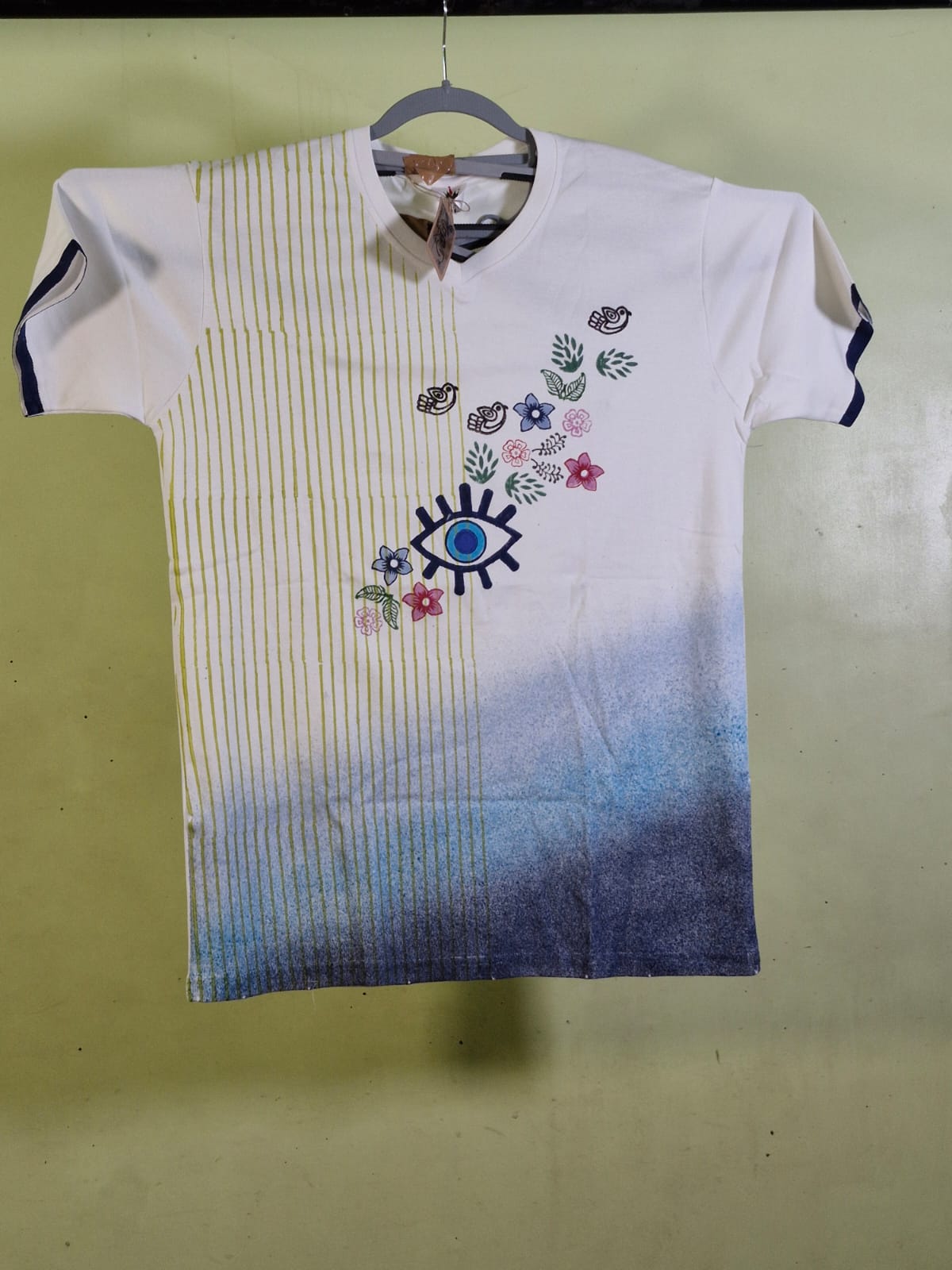 Cotton Block Print T-Shirt
