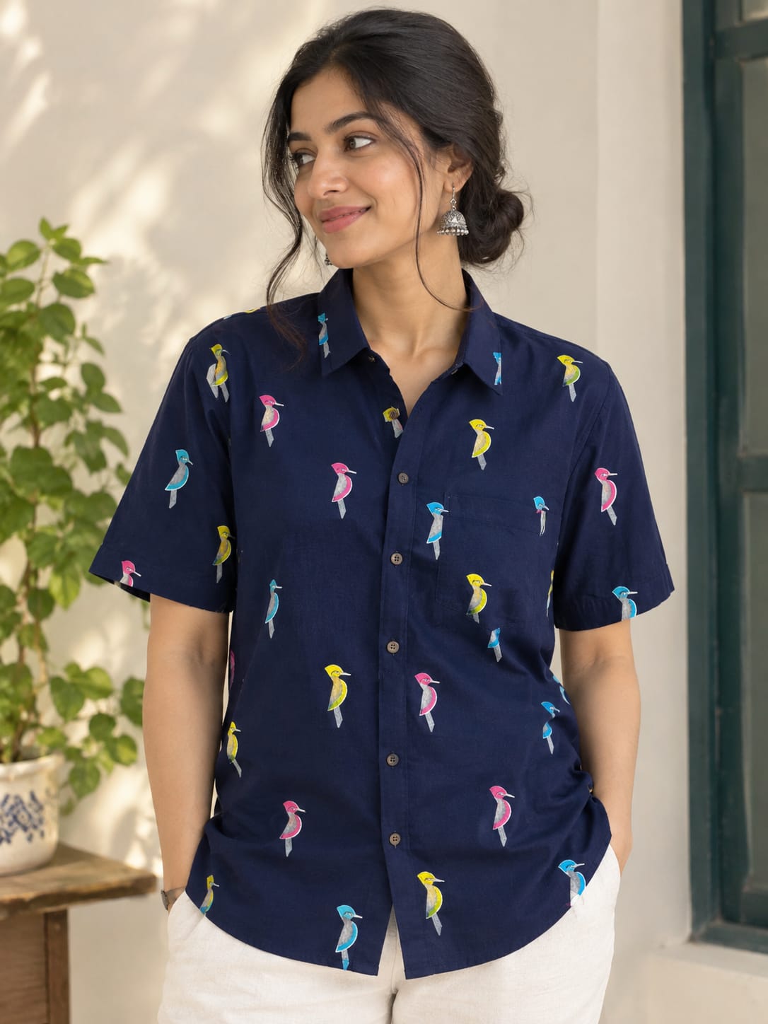 Cotton Block Shirt