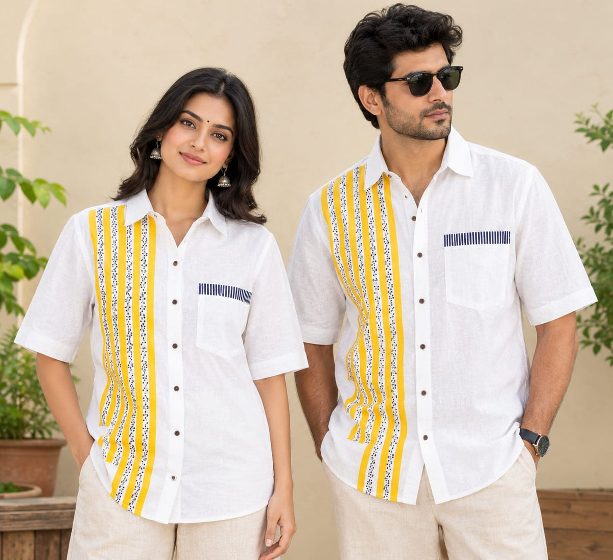 Cotton Block Shirt