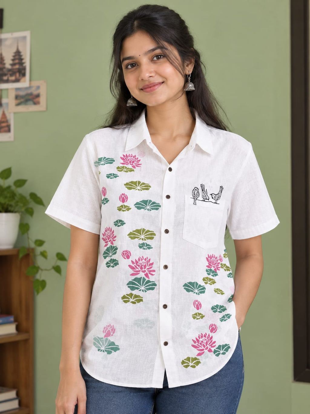 Cotton Block Shirt