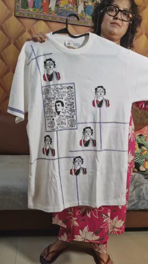 Cotton Block Print  T-Shirt